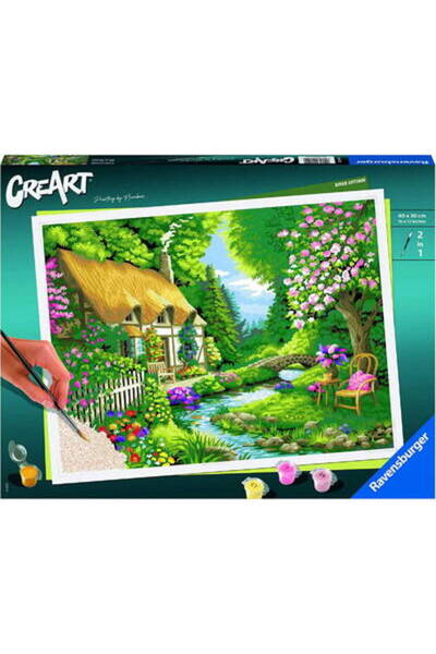 RAVENSBURGER Образователна играчка Picture Creart Премиум серия Б - Къщичка д...