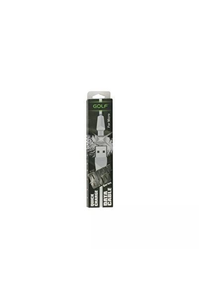 Golf Καλώδιο φόρτισης Diamond Micro USB λευκό 1μ