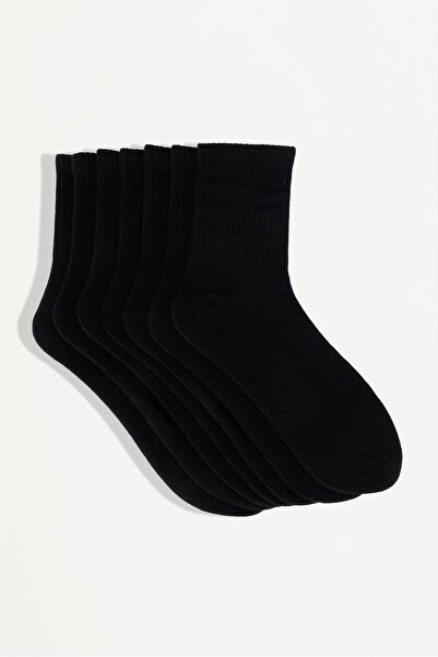 LEFTIES Rib kısa çorap (7'li Pack)