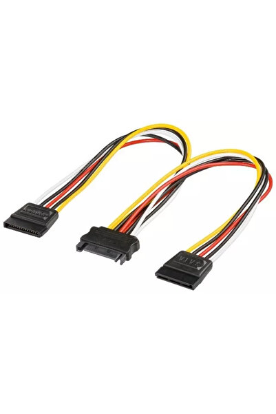 vidsel Καλώδιο τροφοδοσίας SATA θηλυκό - 2x SATA αρσενικό 0,2m