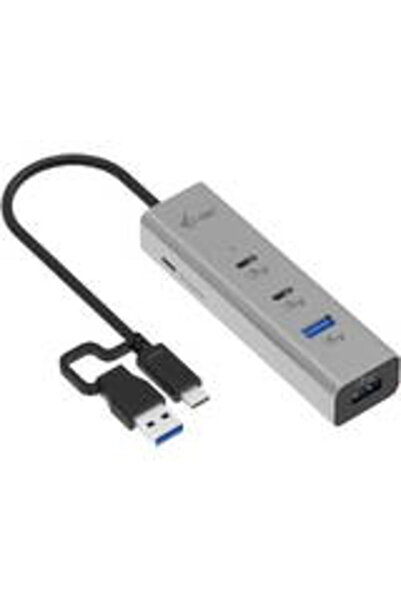 Other i-Tec CAHUBMETAL2A2CPD USB hub, 4 θύρες, ασημί, 30mm, 20cm