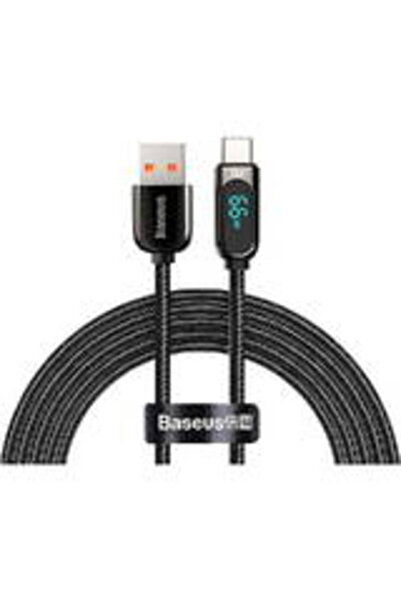 Baseus Кабел за данни и дисплей USB към Type-C, 66W, 2м, черен