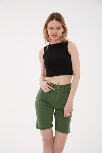 Fashion Friends Βαμβακερή μπλούζα με λαιμόκοψη ποδηλάτου και στενή εφαρμογή 2...