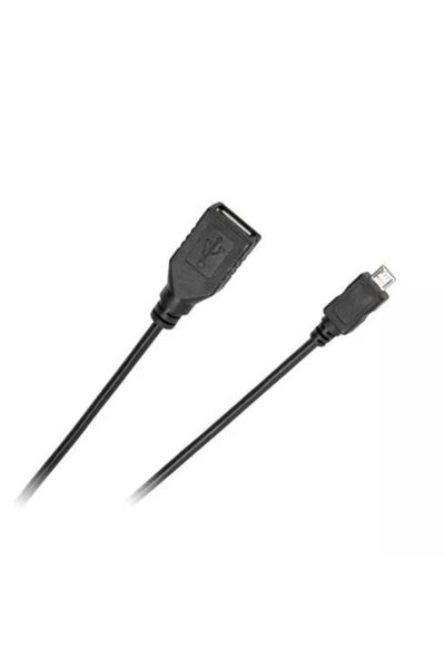 Cabletech Καλώδιο προσαρμογέα OTG USB από θηλυκό σε micro USB αρσενικό 0.2μ