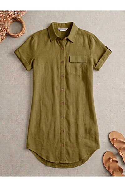 meysa collection Meysa Kadın Müslin Yazlık Gömlek Elbise - %100 Pamuklu Nefes...