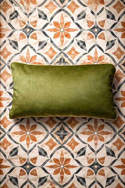 Alacastore Pistachio Green Velvet Throw Pillow Cover