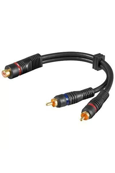 goobay Καλώδιο προσαρμογέα RCA θηλυκό σε 2x RCA αρσενικό, OFC, διπλά θωρακισμ...