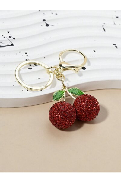 VEYA Crystal-studded cherry keychain – a stylish bag accessory and a cute tou...