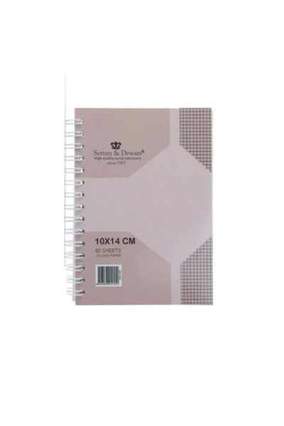 SLM Setten Dewars Lux Pocket Notebook 80 Yp Horizontal - Pink - 10X14