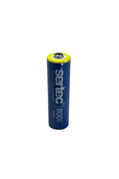 eco port Sertec 3.7v Li-ion 14500 Aa - 800 Mah 1c Şarjlı Pil (başlı)
