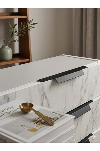 ideadesign furniture accessories 200 Mm Mat Siyah Mobilya Kulp , Vidalı Çekme...