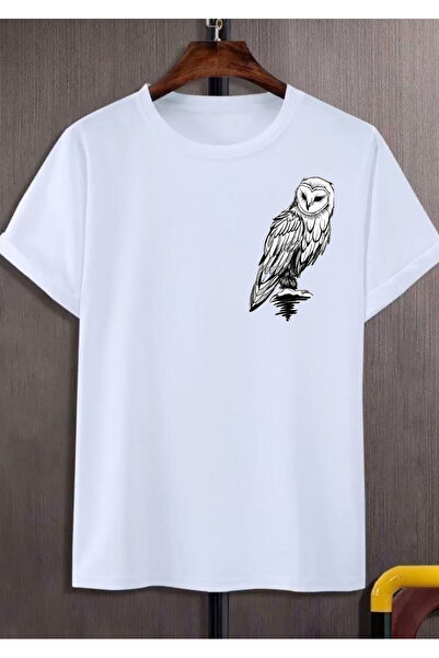 barsdepo Μπλουζάκι με στάμπα κουκουβάγιας, Ποιότητα PREMIUM, Unisex για Παιδι...