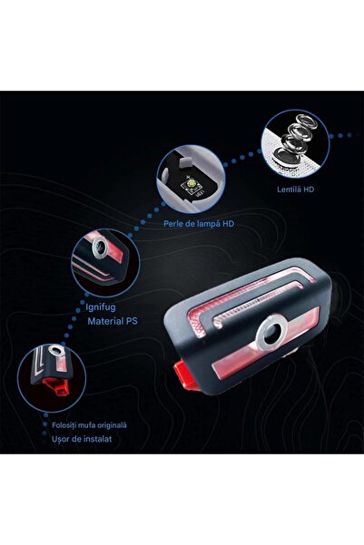 CerCip Lumini de ușă auto MERCEDES BENZ, Hologramă LED cu LOGO, Compatibil cu W223, W206, W213, X254, EQS