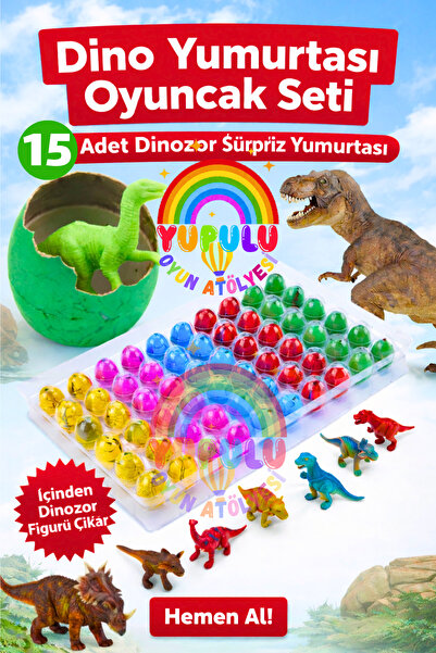 YUPULU Dinazor Animal Yumurtası Renkli Suda Çatlayan Yumurtalar ve Büyüyen Ha...
