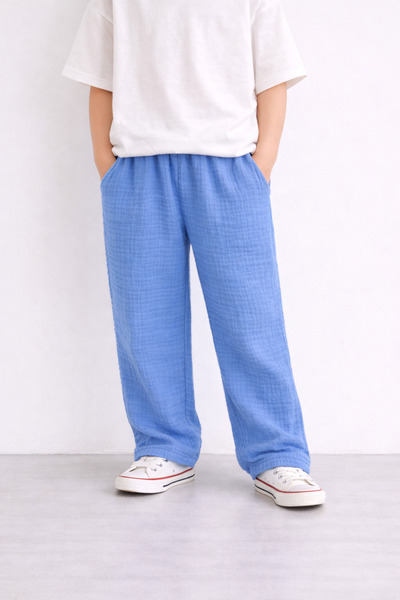 My Baby's World Blue Children's Muslin Pants