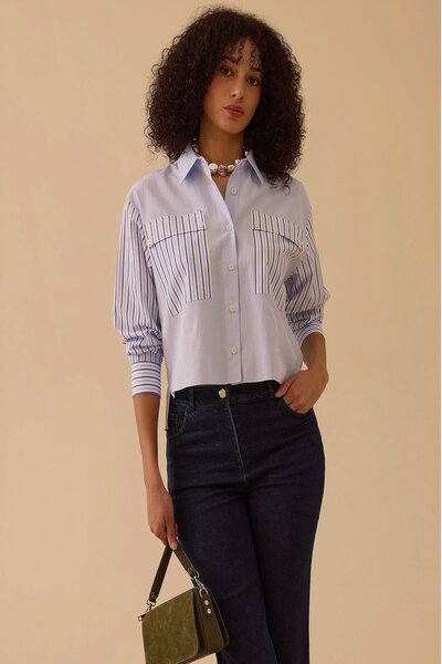 Rain and River Striped Cotton Shirt