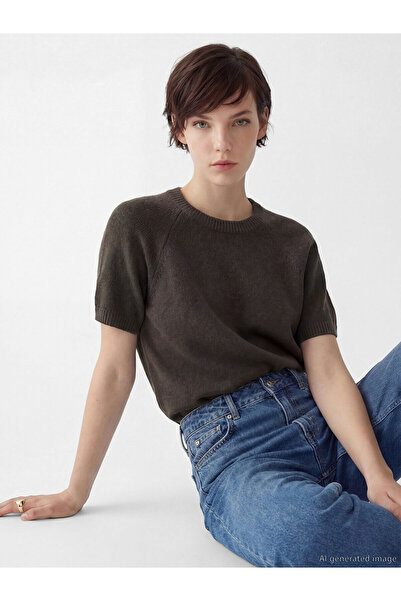 LC Waikiki Nevavm with a Difference of Opinion, Lcw Vision Brown Oval Neck Wo...