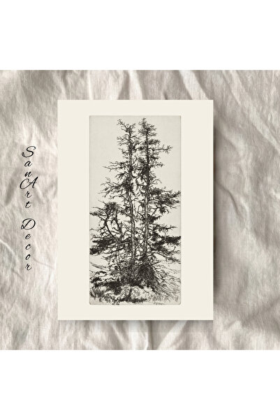 Sanart Vintage αφίσα, Αφίσα δέντρου, Καλλιτεχνική εκτύπωση, Αφίσα τοίχου, Ρετ...