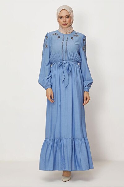 Alvina Beaded Dress with Belt 45759