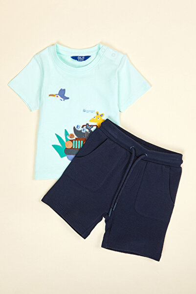 R&B Printed T-Shirt and Shorts Set