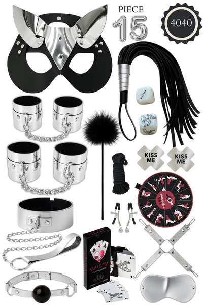 Good Miss 15 Parça aksesuar set – Maske, Kelepçe vb.