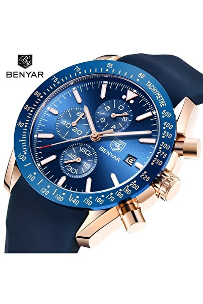 Benyar Chronograph Watch – Premium Blue Dial Men’s Wristwatch