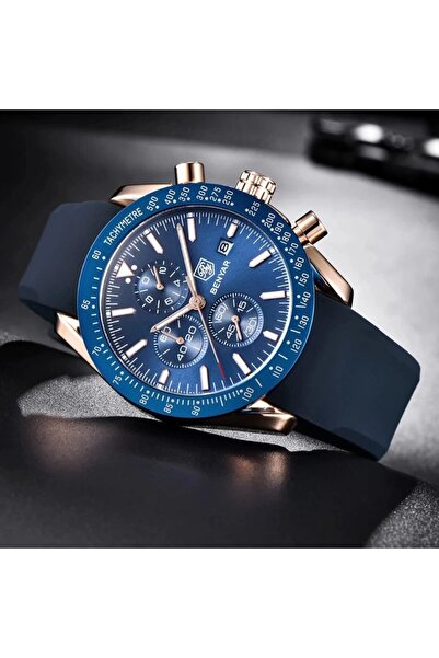 Benyar Chronograph Watch – Premium Blue Dial Men’s Wristwatch