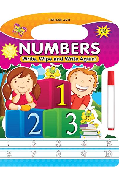 dreamland Write and Wipe Book - Numbers