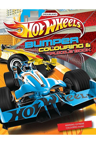 dreamland Hot Wheels Bumper Colouring & Puzzle Book