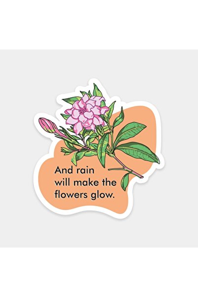 The Sticker Story. Rain and Flowers Sticker