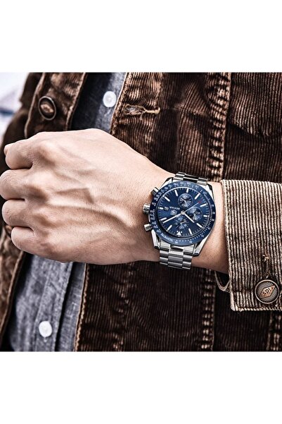Benyar Chronograph Watch – Premium Blue Dial Men’s Wristwatch