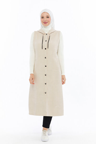 Ferace Γυναικείο καπιτονέ γιλέκο μεγάλου μεγέθους