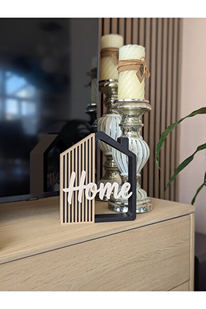Umikolab Modern Home Yazılı Dekoratif Obje – Raf & TV Ünitesi İçin Şık Tasarım