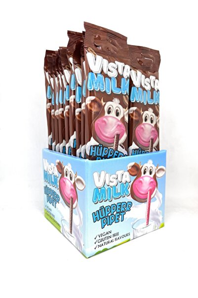 Vista Milk HÜPPERR PİPET ÇİKOLATALI PİPET 20'Lİ PAKET