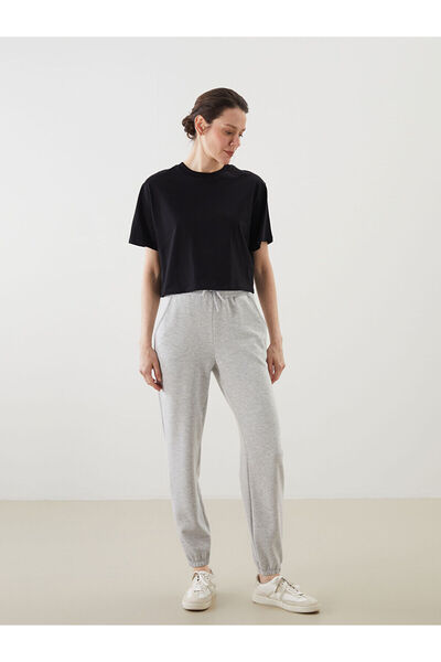 LC Waikiki Nevavm Women's Jogger Sweatpants with Elastic Waist and Contrast Trim
