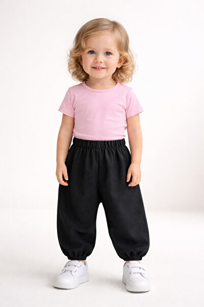 EruZan Pantaloni largi din viscoză elastică pentru fete, 1-12 ani