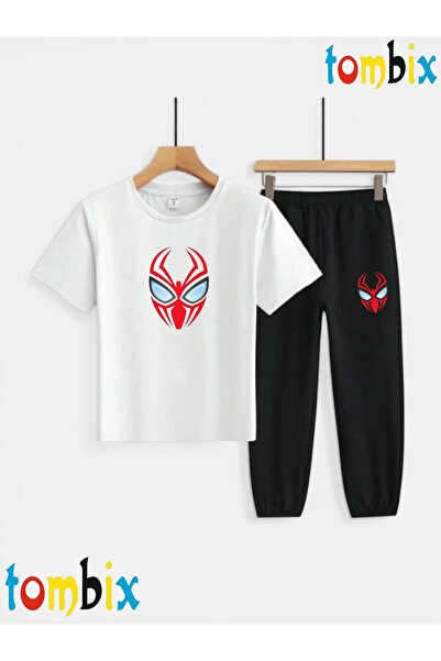 tombix SET TRICOU ȘI PANTALONI DE TRENING CU IMPRIMEU MASCĂ DE PĂIANJEN (PANT...