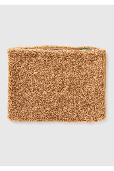 United Colors of Benetton Γυναικείο κολάρο λαιμού από τεχνητή γούνα με λεπτομ...