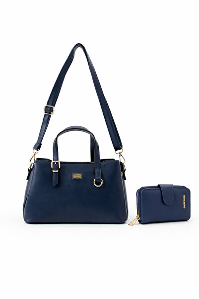 H&D COLLECTİON Sanmorris Γυναικεία τσάντα χειρός και ώμου από συνθετικό δέρμα...