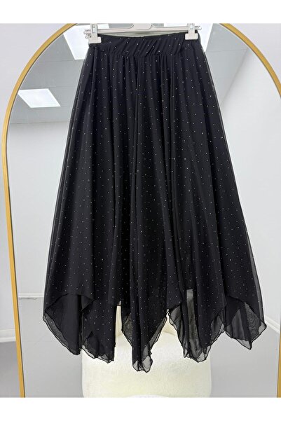 VOLT CLOTHİNG Φούστα Τεσεττούρ με πέτρινη λεπτομέρεια