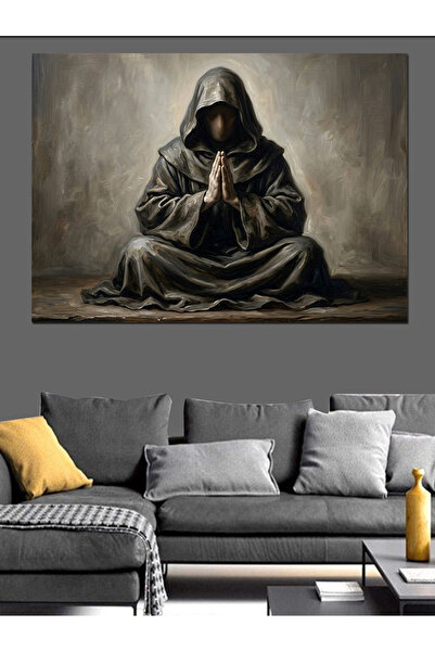 Artmeg Preotul misterios care se roagă în întuneric - Pânză decorativă - Masă...