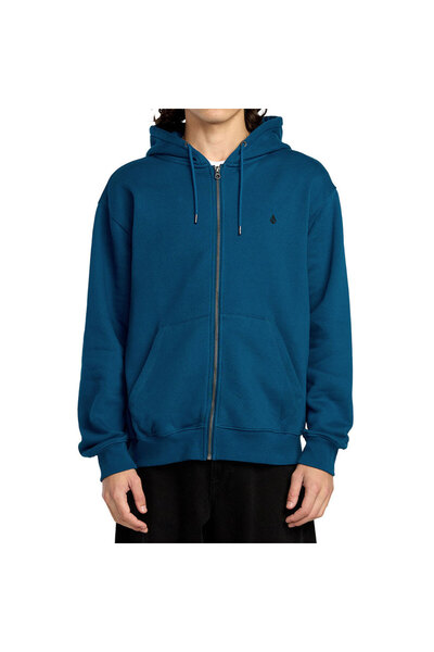 Volcom SINGLE STONE Φούτερ με φερμουάρ Κοσμικό Μπλε XXL