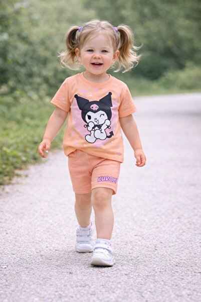 Honey Kids Kız çocuk yazlık şortlu alt üst takım