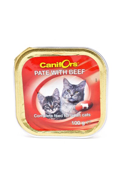 Canifors Cat pate Beef 100gr - [Pack of 24]