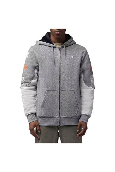 FOX Racing FOX RS BLOCKED SASQUATCH Φούτερ με φερμουάρ ανοιχτό γκρι XL