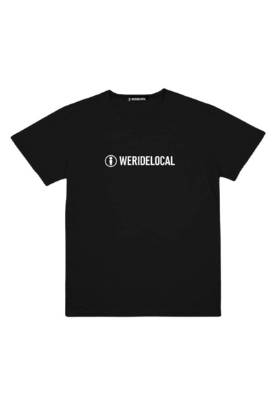 we ride local Μπλουζάκι με λογότυπο μαύρο XXL