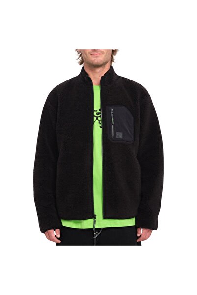 Volcom MUZZER FUZZAR Φούτερ Σέρπα με Φερμουάρ Μαύρο XXL