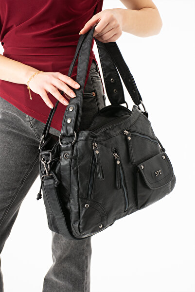 KIRASE 571 Εισαγόμενο δερμάτινο υλικό πλυσίματος, ελαφριά αδιάβροχη τσάντα χι...