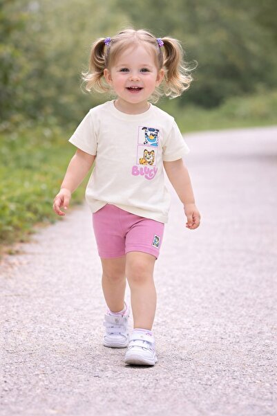 Honey Kids Kız çocuk şortlu yazlık alt üst takım