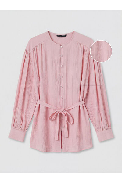 LC Waikiki NEVAVM με διαφορά από το LCW Modest Pink Krinkle γυναικείο πουκάμι...